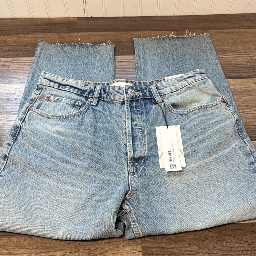 NWT Zara high rise ankle length jeans